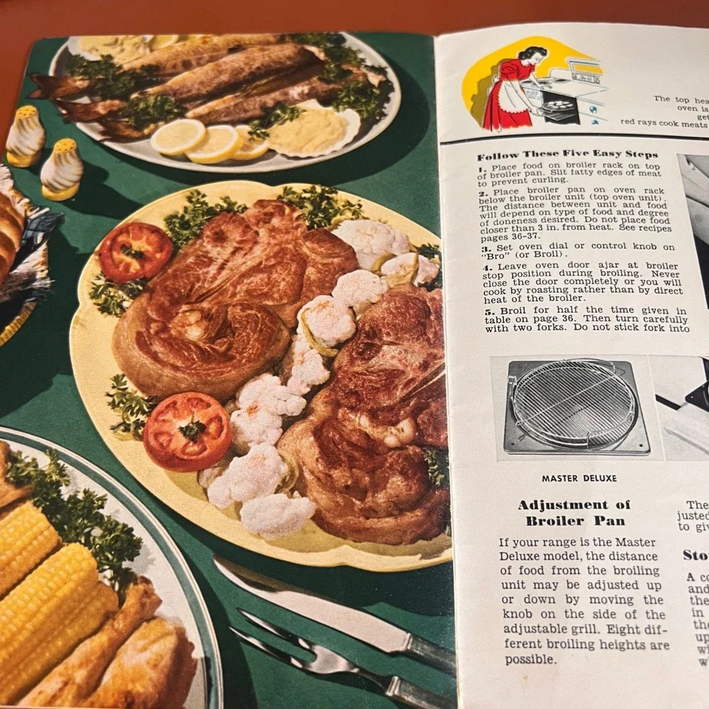Vintage 1949 Kenmore Electric‎ Cooking Cookbook Sears Roebuck Recipes Manual